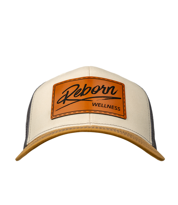 Reborn Wellness Leather Patch Hat