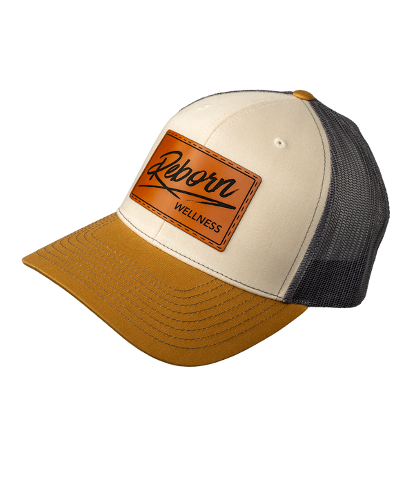 Reborn Wellness Leather Patch Hat
