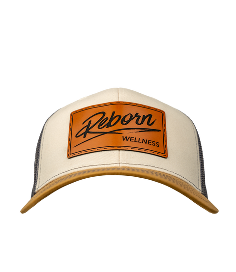 Reborn Wellness Leather Patch Hat