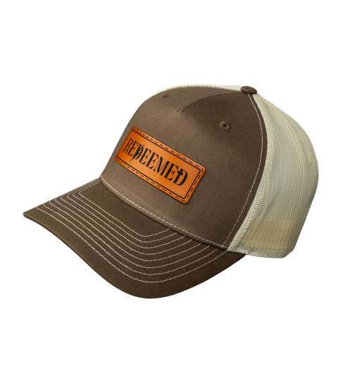 Redeemed Leather Patch Hat