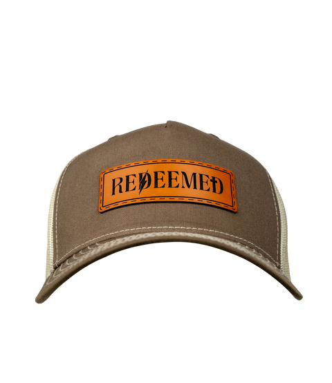 Redeemed Leather Patch Hat
