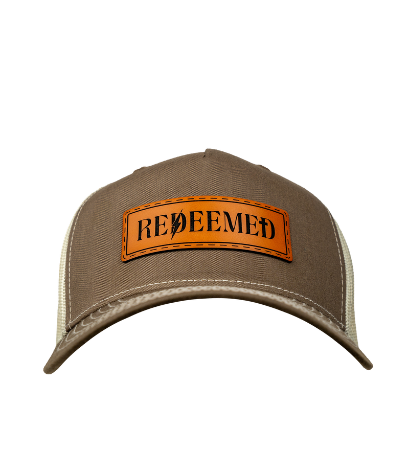 Redeemed Leather Patch Hat
