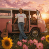 Reborn Retro Sun T-Shirt