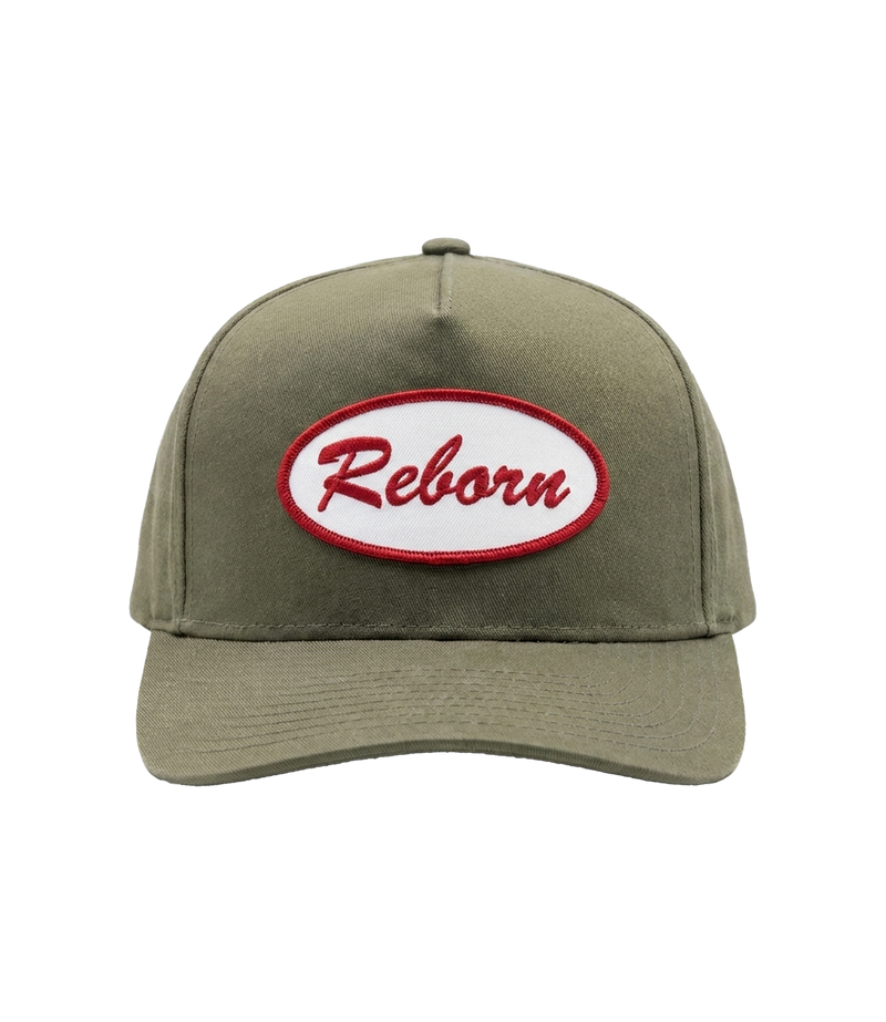 Reborn Mechanic Patch Hat front