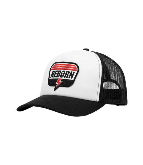 Reborn Moto Foam Trucker Hat side