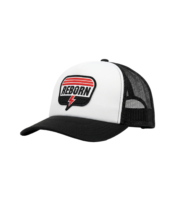 Reborn Moto Foam Trucker Hat side