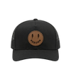 Reborn Smiley Leather Patch Hat front
