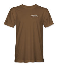 Reborn Stay Free T-Shirt in Espresso, front