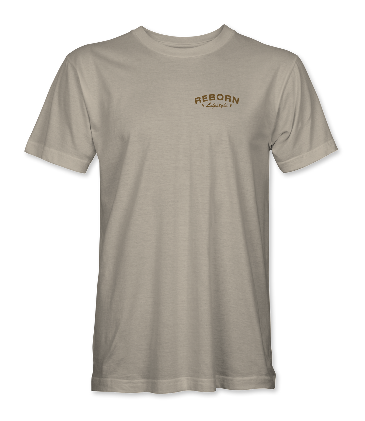 Reborn Stay Free T-Shirt in Ivory, front