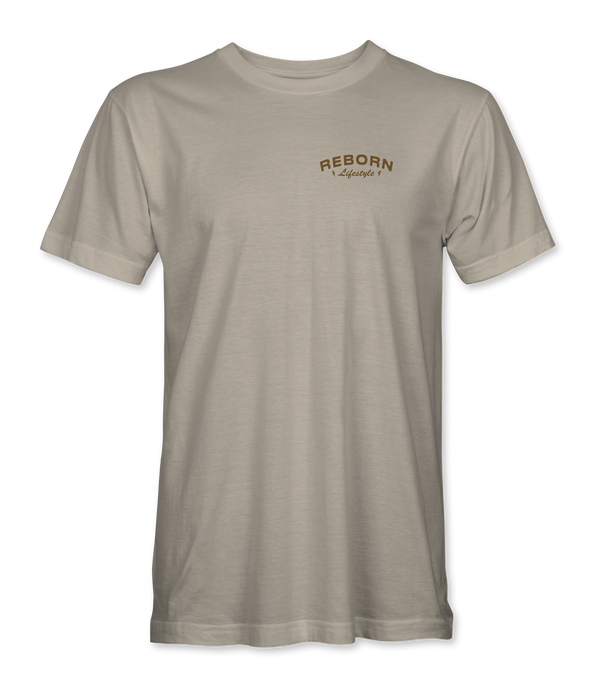 Reborn Stay Free T-Shirt in Ivory, front